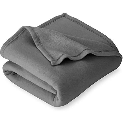 Room Essentials for sale online Solid Fleece Bed Blanket Twin/twin XL Light Gray